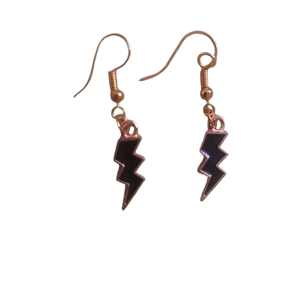 Handmade bolt earrings